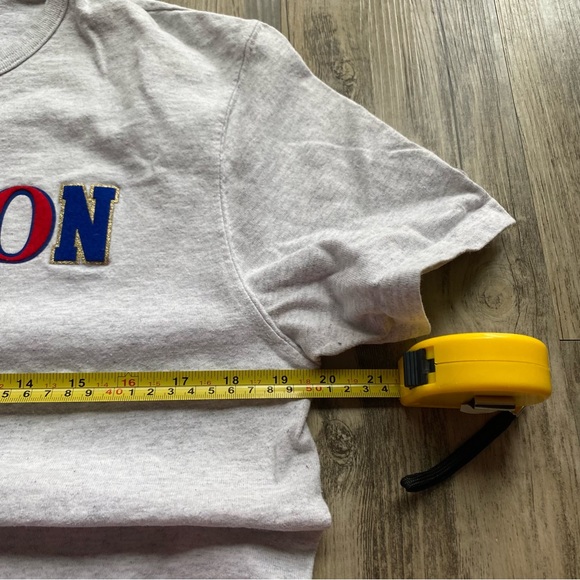 Gray Heathered Champion Aplique Short Sleeve T-Shirt - Picture 6 of 6